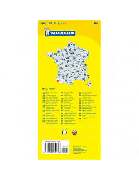 MN 342 Hautes-Pyrénées - Pyrénées Atlantiques - Magas- és Atlanti-Pireneusok térkép - 2018