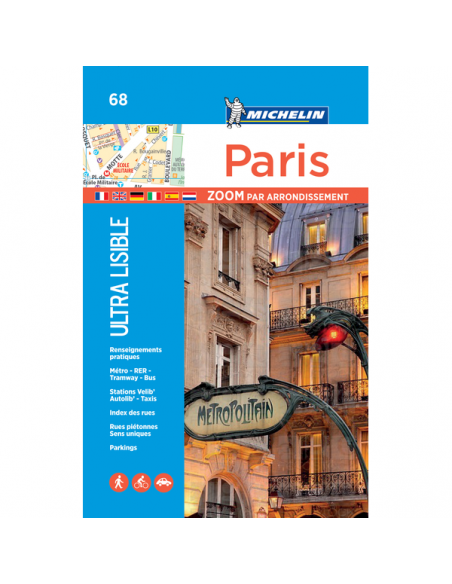 MN 68 Paris ZOOM par arrondissement - Párizs körzetenként városatlasz