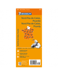 MN 511 Nord-Pas-de-Calais - Picardie térkép 2
