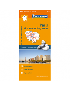 MN 514 Ile-de-France - Párizs környéke térkép