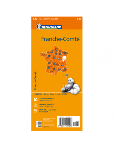 MN 520 Franche-Comté térkép - 2020