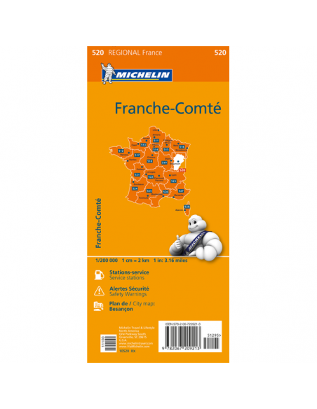 MN 520 Franche-Comté térkép - 2020
