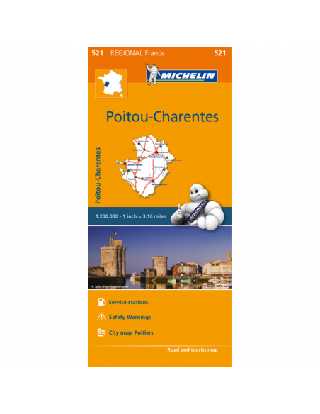 MN 521 Poitou-Charentes térkép - 2016