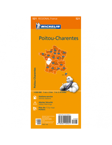MN 521 Poitou-Charentes térkép - 2016