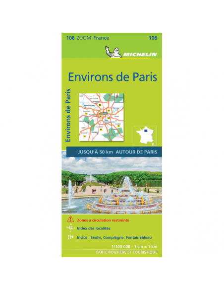 MN 106 ZOOM - ENVIRONS DE PARIS 2021 - Environs of Paris - Párizs környéke térkép