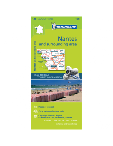 MN 128 ZOOM Nantes & surrounding areas - Nantes és környéke térkép - 2019