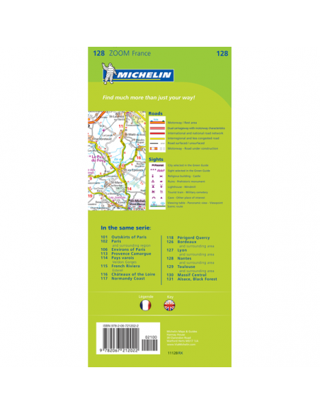 MN 128 ZOOM Nantes & surrounding areas - Nantes és környéke térkép - 2019