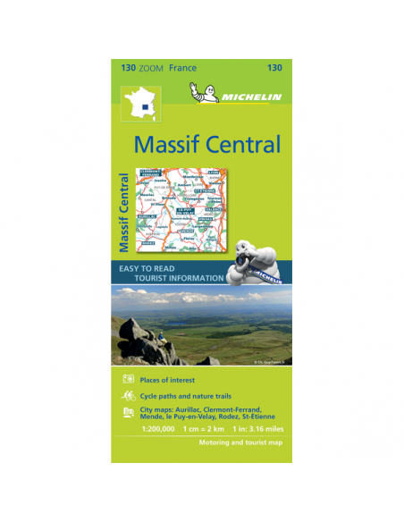 MN 130 ZOOM Massif Central térkép