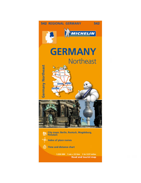 MN 542 Germany Northeast - Északkelet-Németország térkép