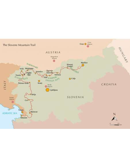 The Slovene Mountain Trail - Slovenska planinska pot - Szlovénia hegyvidéki túrakönyv