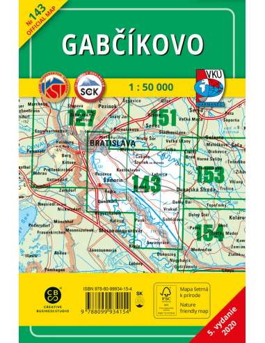 TM 143 Gabcikovo turistatérkép