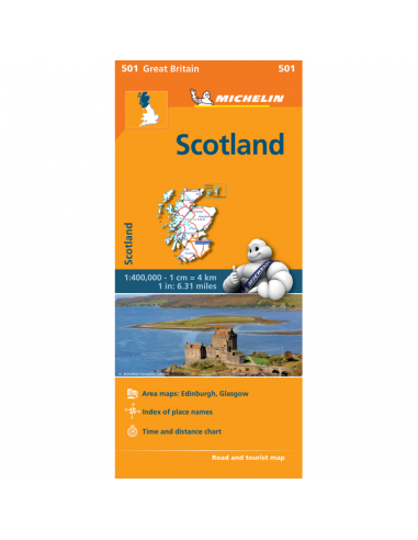 MN 501 Skócia térkép - Scotland