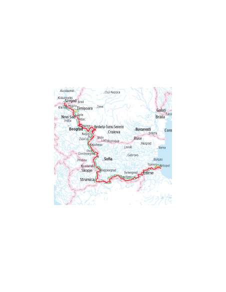 Iron Curtain Trail 5. South-Eastern Europe - Vasfüggöny kerékpártúra atlasz