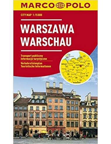Varsó - Warszawa city map laminált - MARCO POLO