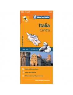 MN 563 Italia Centro - Közép-Olaszország térkép