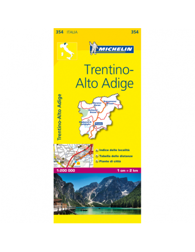 MN 354 Trentino - Alto Adige térkép