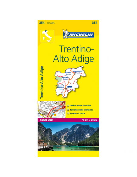 MN 354 Trentino - Alto Adige térkép - 2019