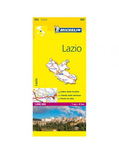MN 360 Lazio térkép - 2018