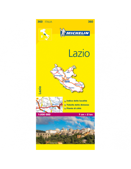 MN 360 Lazio térkép - 2018
