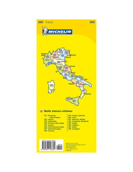 MN 360 Lazio térkép - 2018