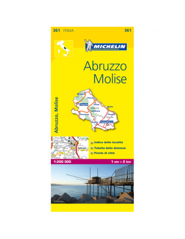 MN 361 Abruzzo - Molise térkép