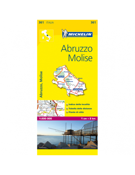 MN 361 Abruzzo - Molise térkép