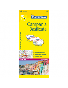MN 362 Campania - Basilicata térkép