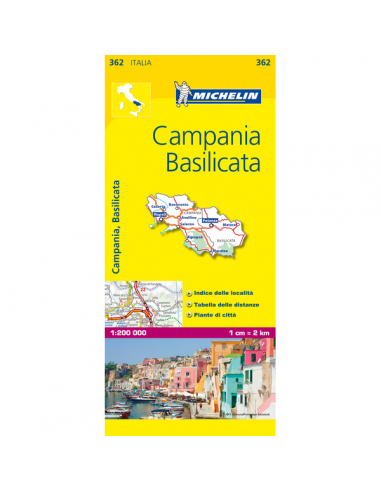 MN 362 Campania - Basilicata térkép