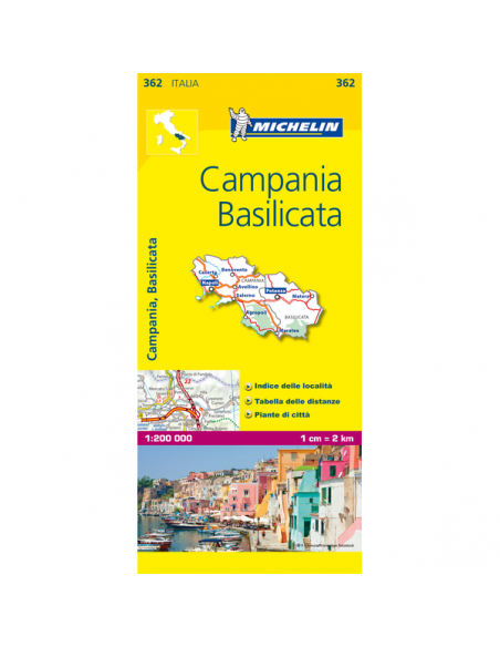MN 362 Campania - Basilicata térkép