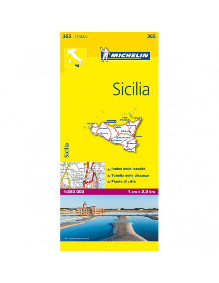 MN 365 Sicily - Szicília térkép