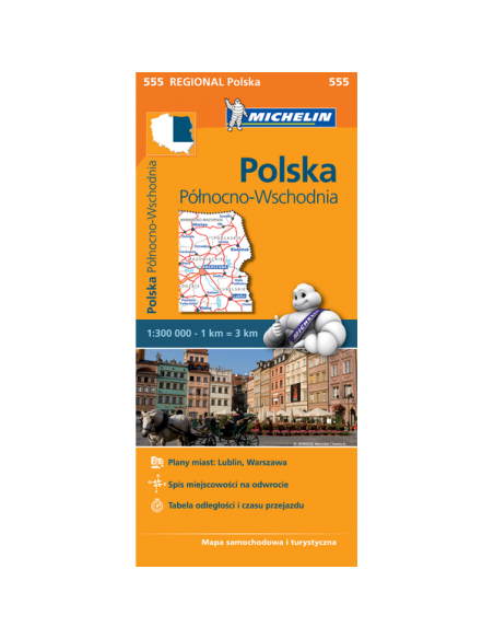 MN 555 Poland North East - Északkelet-Lengyelország térkép - 2017