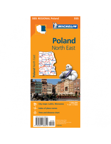 MN 555 Poland North East - Északkelet-Lengyelország térkép - 2017