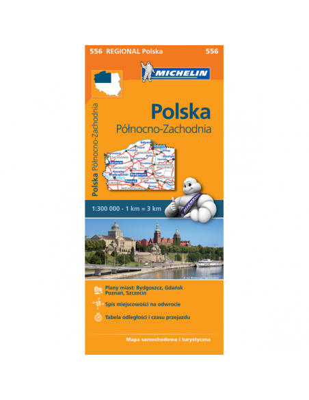 MN 556 Poland North West - Északnyugat-Lengyelország térkép - 2017