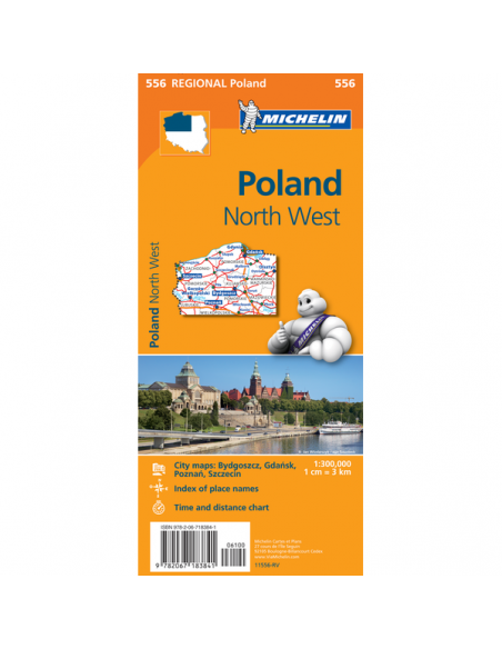 MN 556 Poland North West - Északnyugat-Lengyelország térkép - 2017
