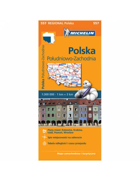MN 557 Poland South West - Délnyugat-Lengyelország térkép - 2017