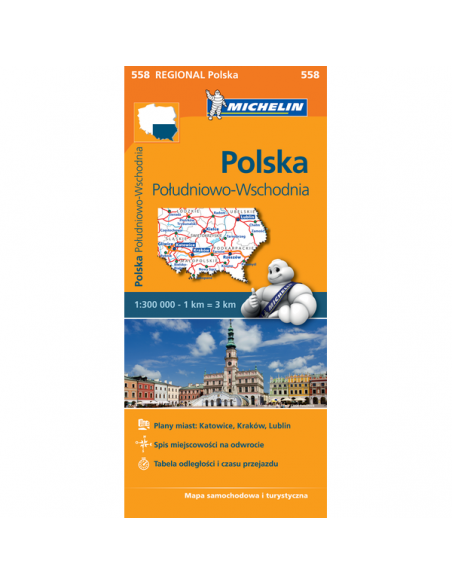 MN 558 Poland South East - Délkelet-Lengyelország térkép