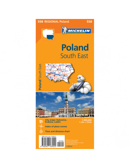 MN 558 Poland South East - Délkelet-Lengyelország térkép