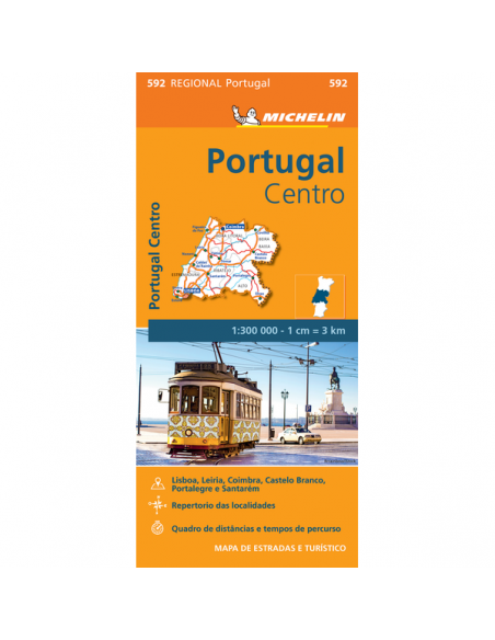 MN 592 Portugal Centro - Közép-Portugália térkép - 2023