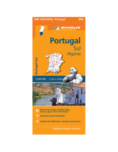 MN 593 Portugal Sul - Algarve - Dél-Portugália térkép
