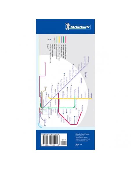 MN 9208 Lisbon  - Lisszabon laminált térkép - Street Map