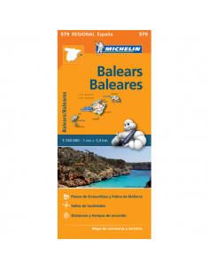 MN 579 Espana - Baleares - Baleár-szigetek térkép