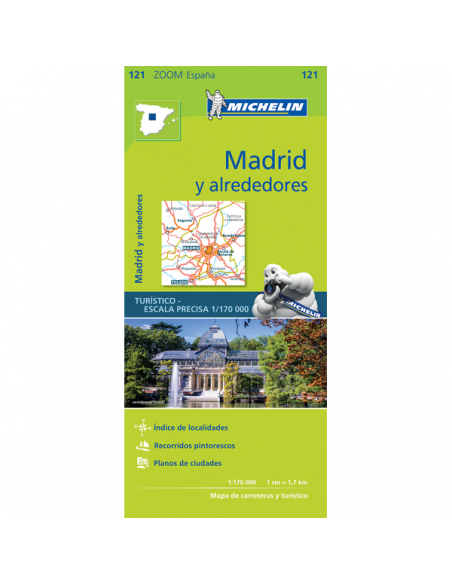 MN 121 ZOOM Madrid y alrededores - Madrid és környéke térkép - 2017