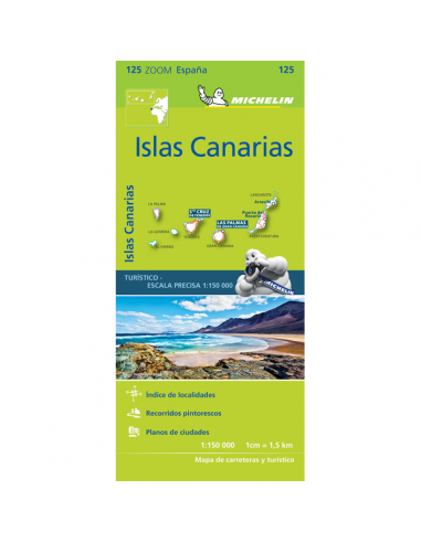 MN 125 ZOOM Islas Canarias - Kanári-szigetek térkép