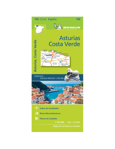 MN 142 ZOOM Asturias - Costa Verde térkép