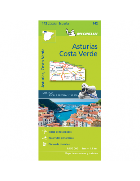 MN 142 ZOOM Asturias - Costa Verde térkép