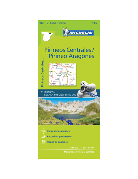 MN 145 ZOOM Pirineos Centrales - Közép-Pireneusok térkép 2023