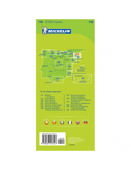MN 146 ZOOM Pirineos orientales - Prineo Catalán - Andorra - Kelet-Pireneusok térkép