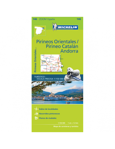 MN 146 ZOOM Pirineos orientales - Prineo Catalán - Andorra - Kelet-Pireneusok térkép