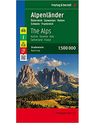 Alpok országai térkép - Alpenlander - The Alps