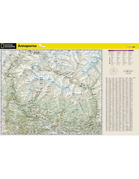 NG 3003 Annapurna - Adventure térkép - vízálló